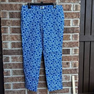 Old navy the pixie Blue Floral  Pants